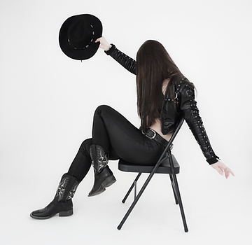Studio posing silhouette